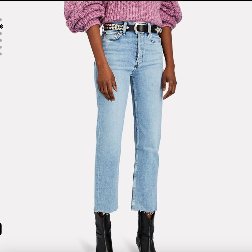 RE/DONE 70s High-Rise Stove Pipe Jeans